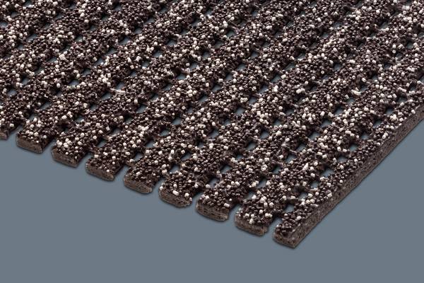 Gravel scrape loper - Antislipmat op rol - Bruin - Breedte 120 cm