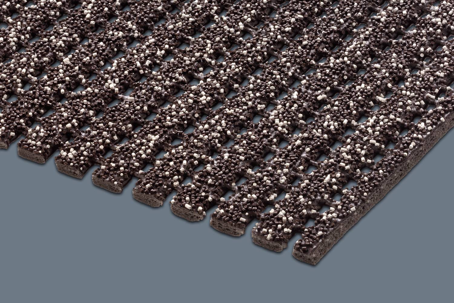 Gravel scrape loper - Antislipmat op rol - Bruin - Breedte 120 cm-0