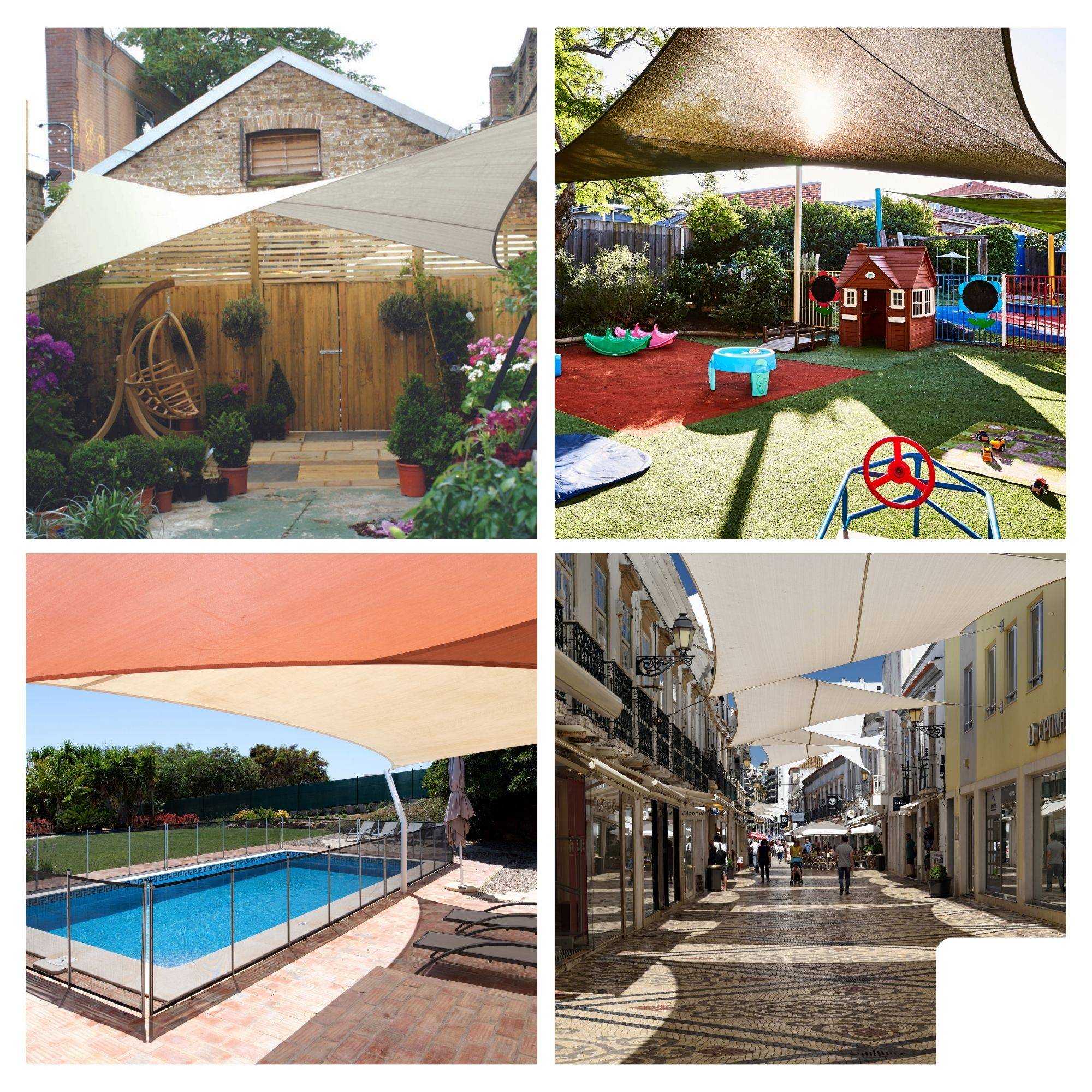 Perel Schaduwdoek, waterafstotend, 3.6 x 3.6 m, 160 g/m², polyester, vierkant, limoengroen-3