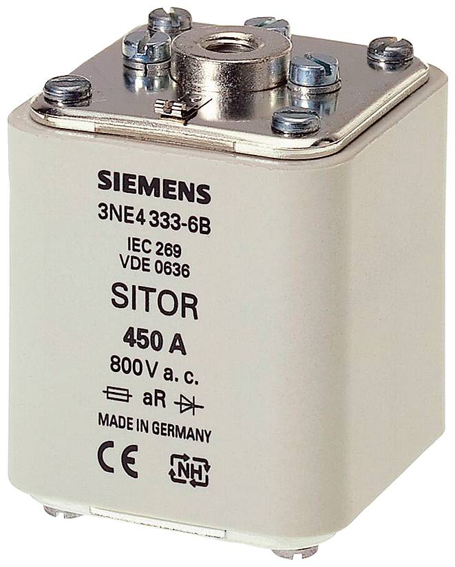 SITOR-zekeringhouder, met dubbele binnendraad, In: 315 A, aR, Un AC: 800 V, Un DC: 440 V.