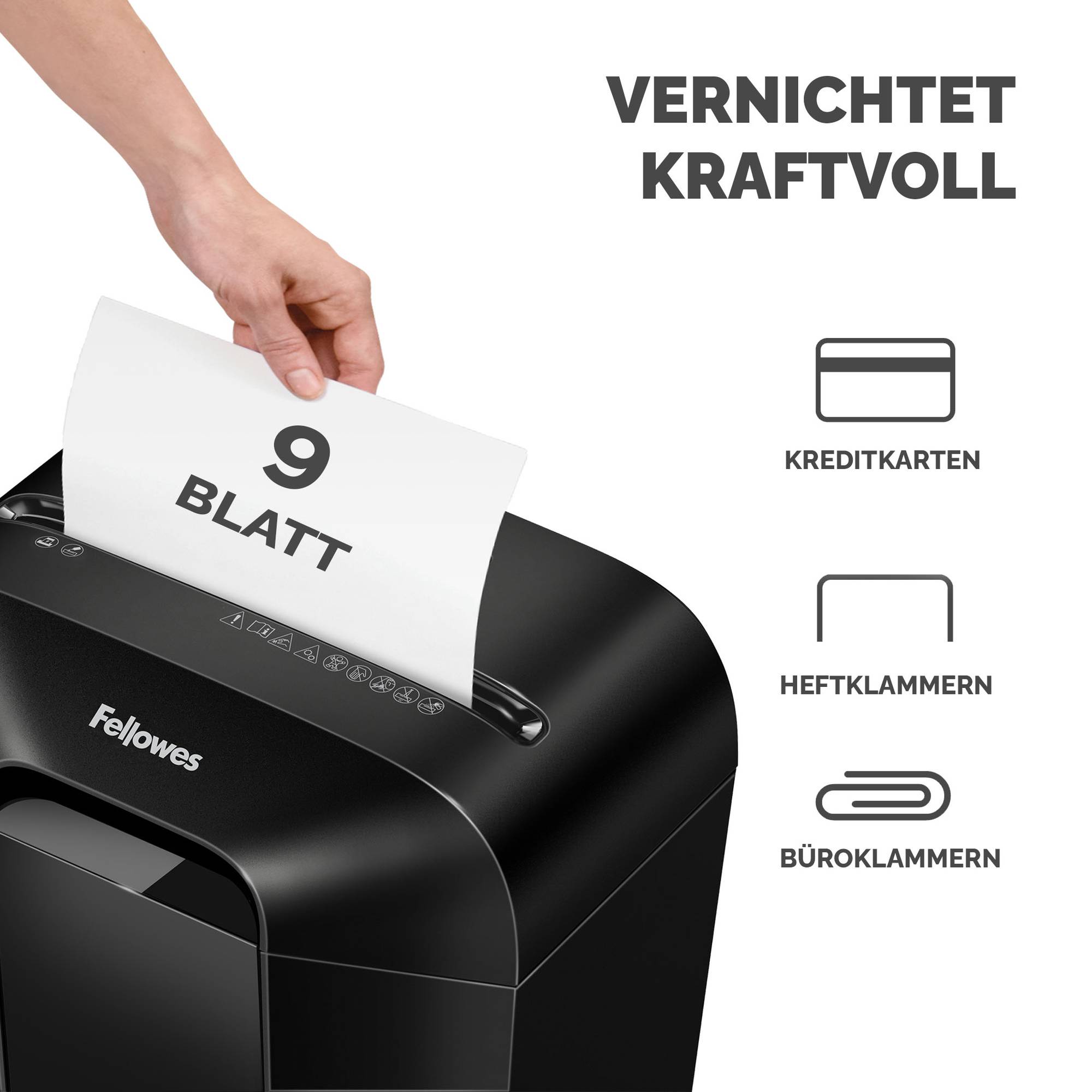 Papiervernietiger fellowes lx50 4x37mm zwart-1