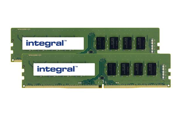 Integral 32GB (2x16GB) DDR4 3200MHz PC4-25600 DIMM 1.2V CL22 2Gx8 Desktop RAM Kit