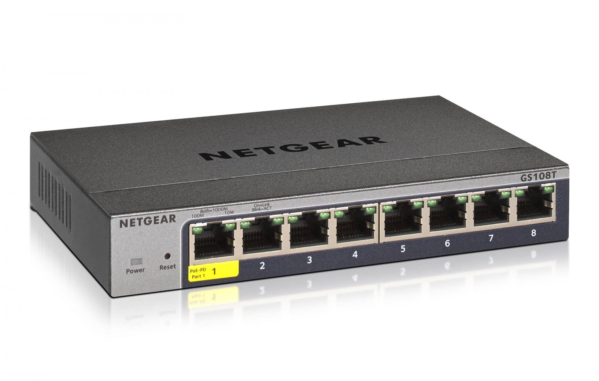 NETGEAR GS108T-300PES GS108Tv3 Netwerk switch 8 poorten 1 GBit/s-0