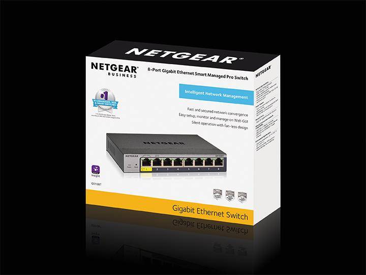 NETGEAR GS108T-300PES GS108Tv3 Netwerk switch 8 poorten 1 GBit/s-3