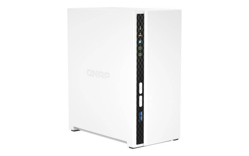 QNAP TS-233 - NAS Server - 2 Bays - SATA 6Gb/s - RAID 0,1, JBOD - 2 GB RAM - Ondersteuning voor iSCSI-1