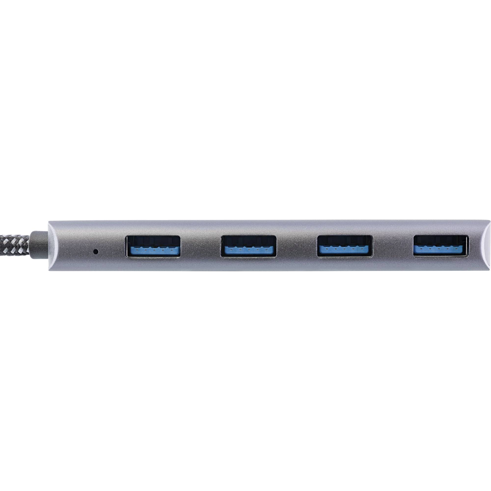 InLine USB hub (USB-C) | 4x USB-A | USB3.1 10 Gbps | aluminium | 0,15 meter-1