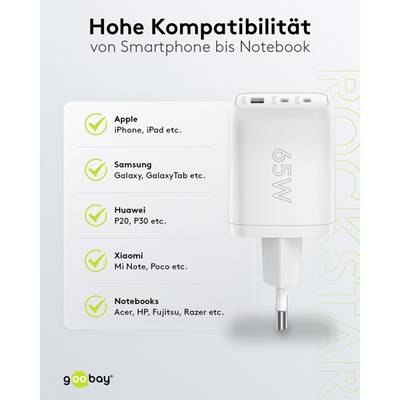GOOBAY ZSI-64754 Voedingseenheid: schakelende; netvoeding,netwerk,stekker; 65W - 1 stuk-5