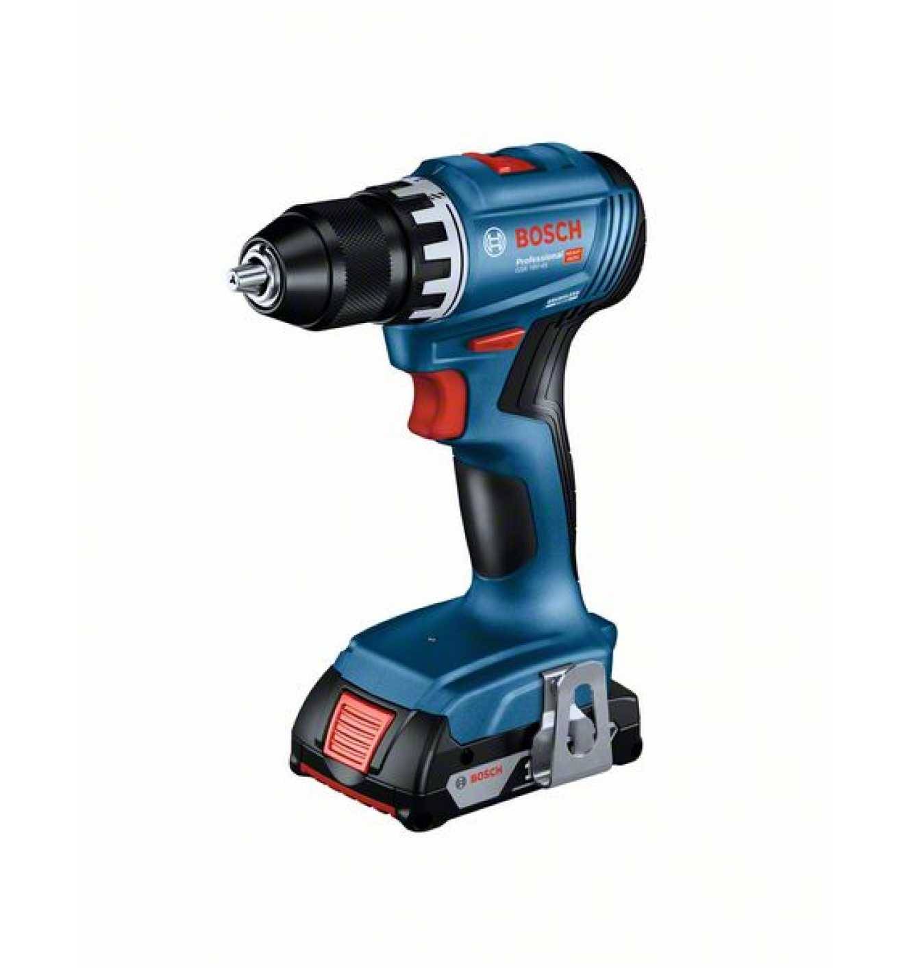 Bosch GSR 18V-45 Accu schroefboormachine + 2x 2,0 Ah L-Case - 06019K3202-1