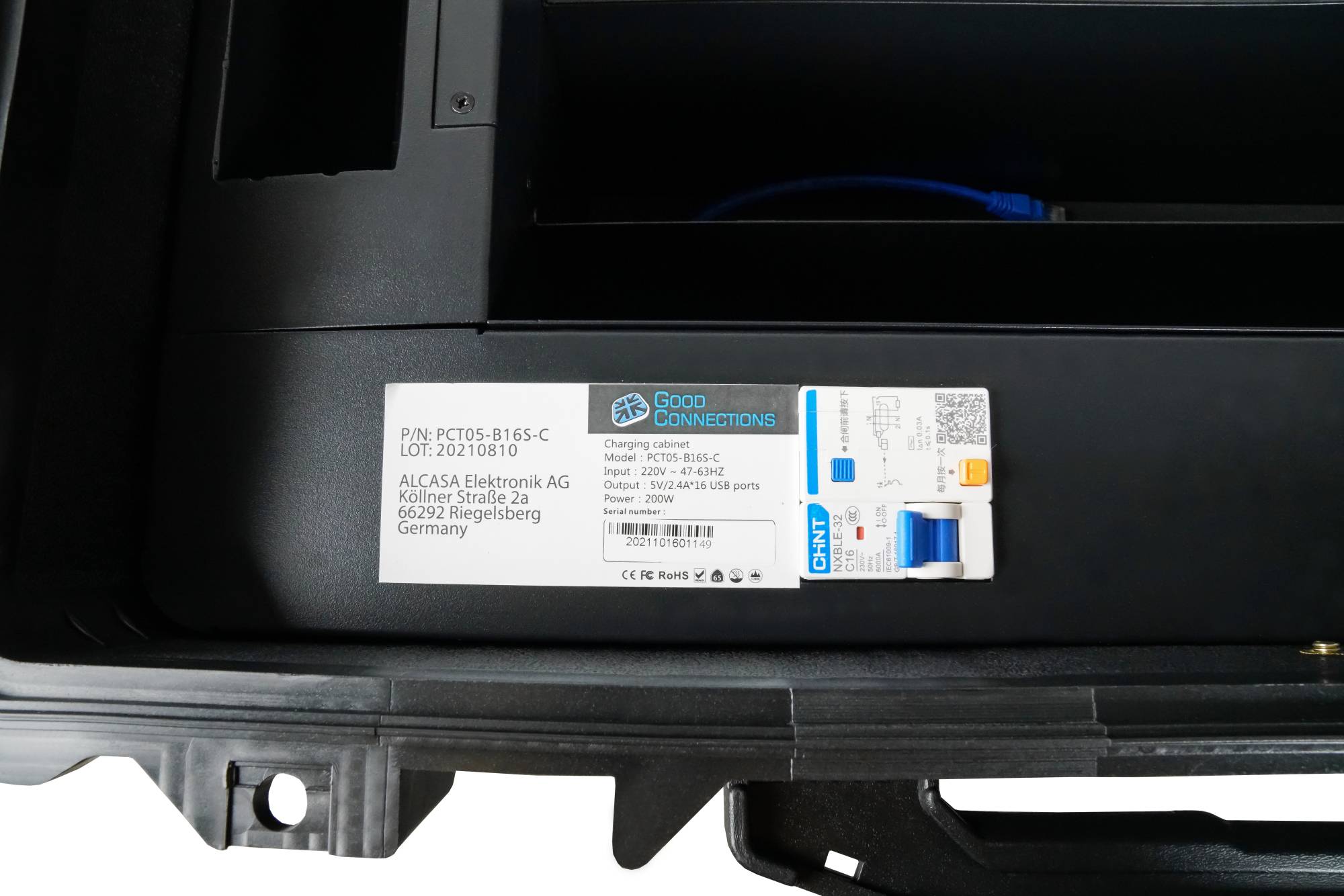 Good Connections tablet oplaadwagen USB-C 16 apparaten zwart.-5