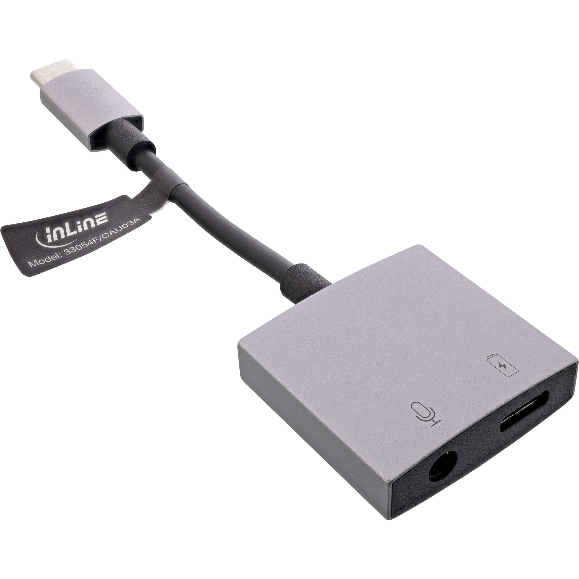 InLine® USB-C audio adapter, USB-C naar female 3,5mm + PD 30W-2