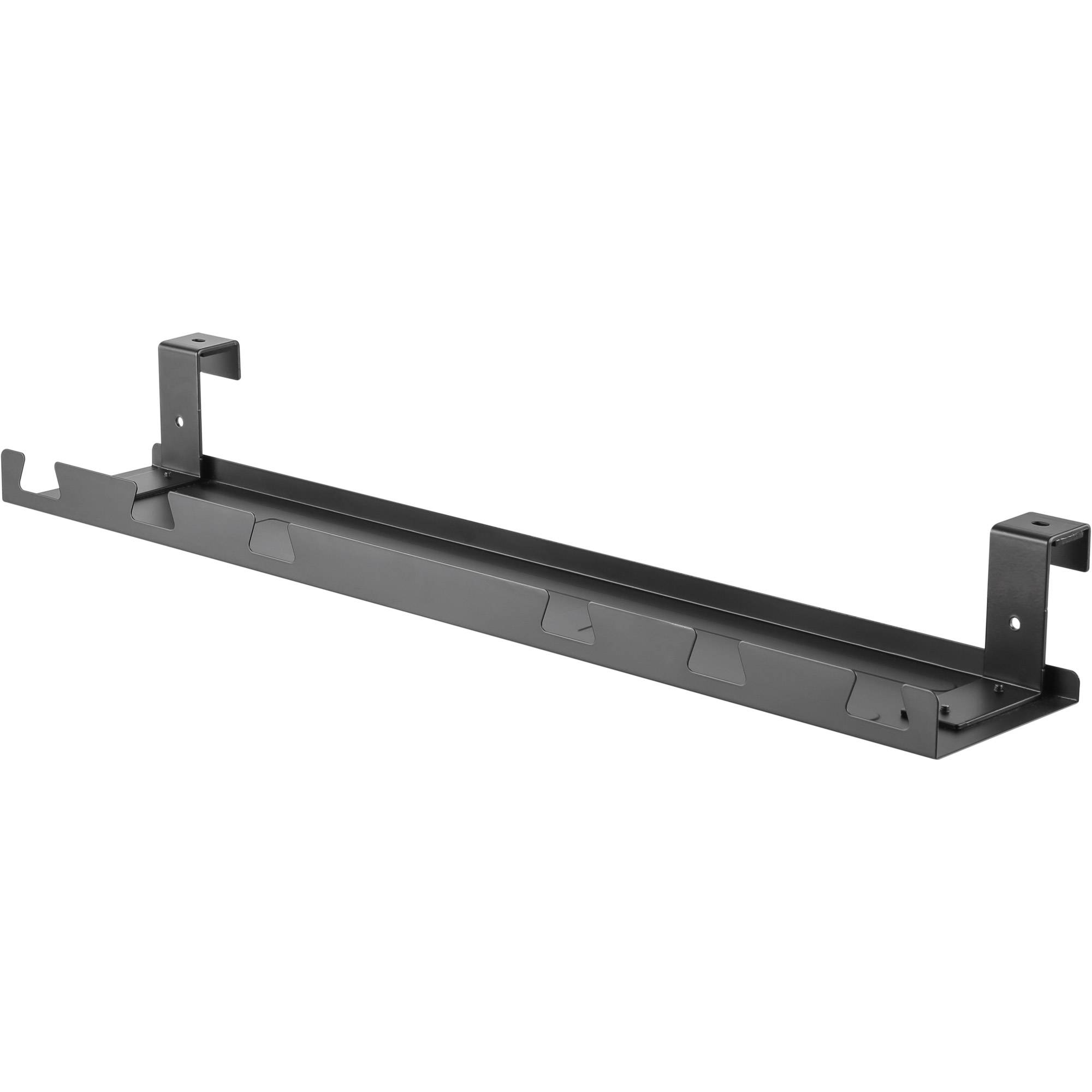 InLine bureau kabelgoot met schroef-/hangbevestiging | 59 x 7,4cm | zwart-1