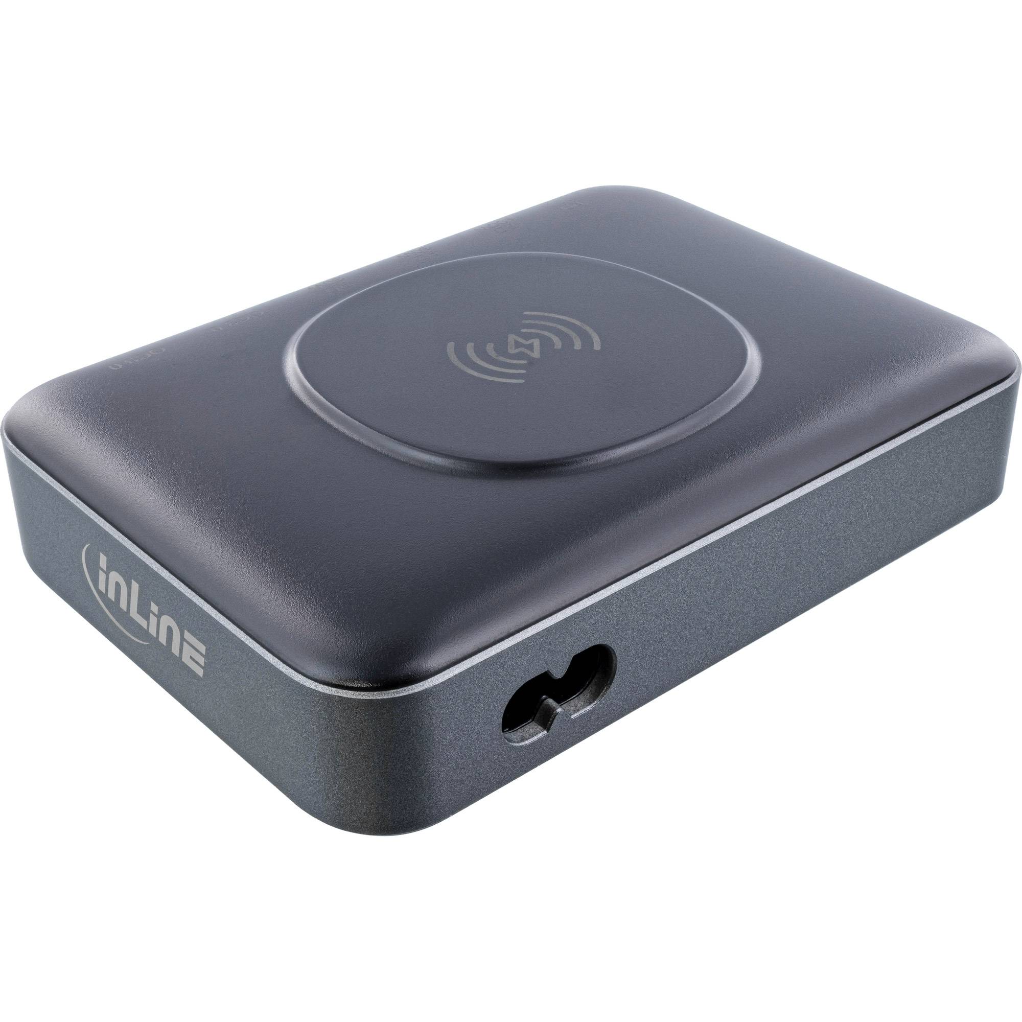 InLine multiport USB powerstation | Qi + 4x USB-C PD + 2x USB-A QC | 100W-1