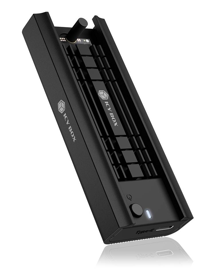 ICY BOX IB-180MC-C31, M.2 NVMe & SATA Docking, USB 3.2 (Gen2) Type-C®, Werkzeuglos, Alu. USB-C M.2 PCIe NVMe 1 poort Har-0