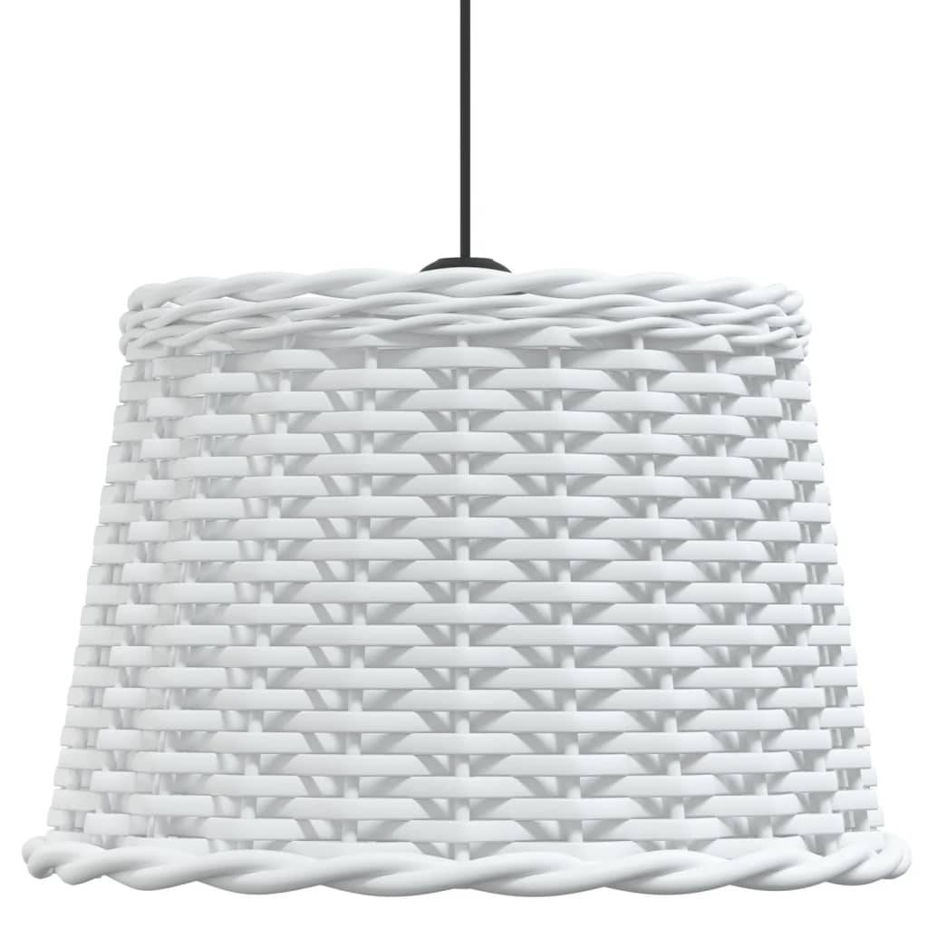 vidaXL - Plafondlampenkap - Ø40x26 - cm - wicker - wit-3