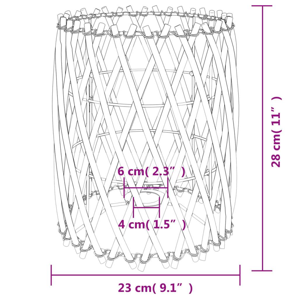 Vidaxl lampenkap ø23x28 cm wicker 87208458033468720845803346-4