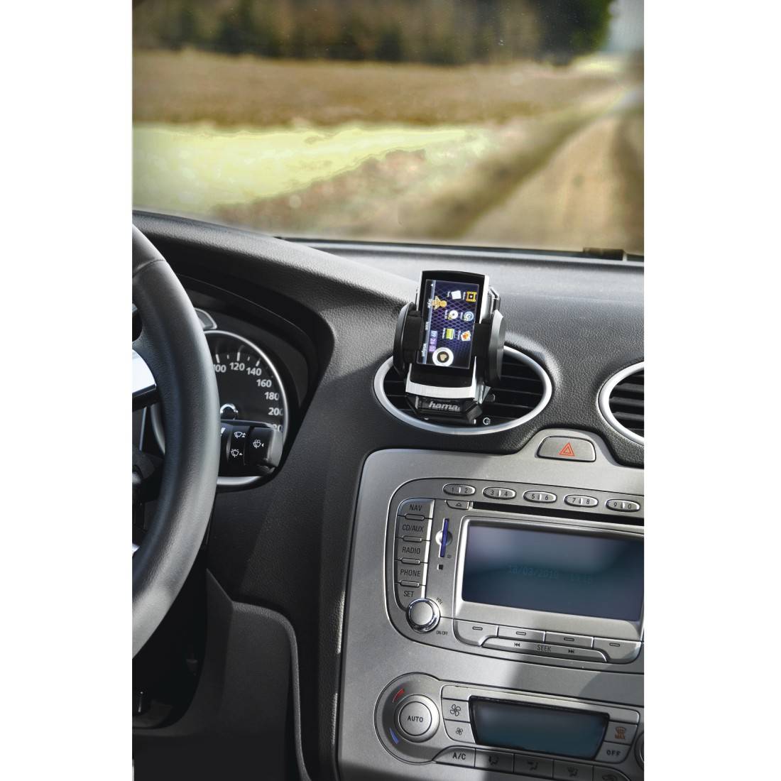 Hama Telefoonhouder voor in de auto 40 - 110 mm Bevestigingswijze (auto): Ventilatierooster-4