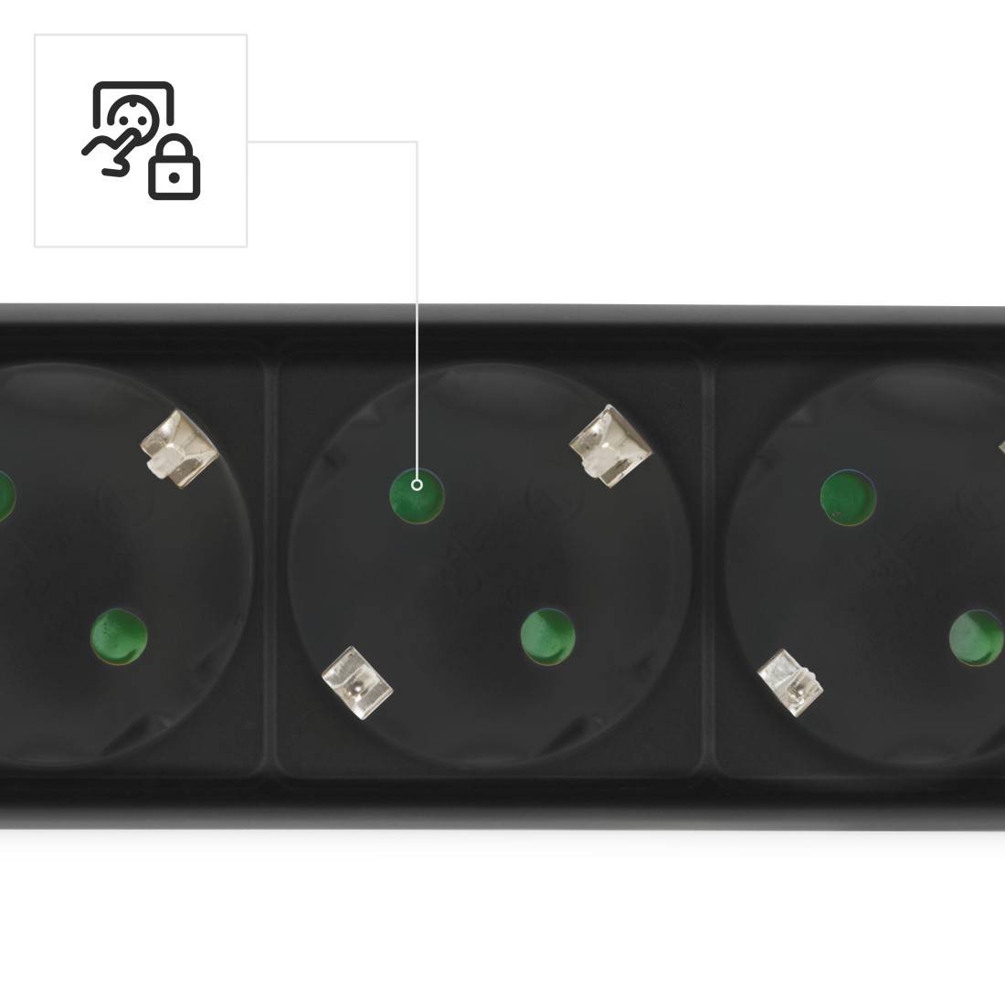 Hama Intelligente Stekkerdoos - 6 AC Aansluitingen - 1,4 m - 3680 W-3