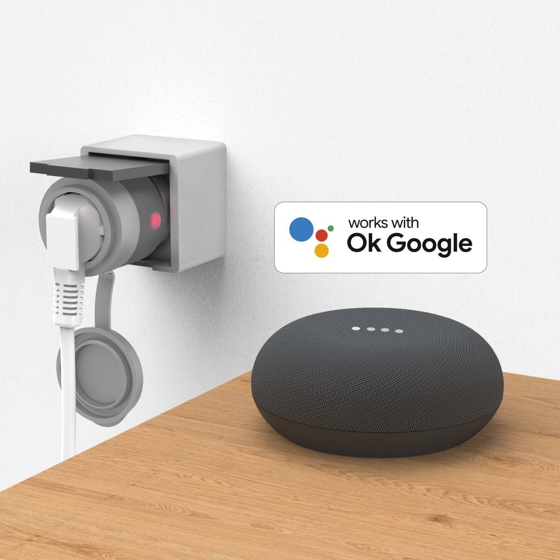 WiFi-stopcontact „Outdoor”, 2300 W/10 A, grijs-2