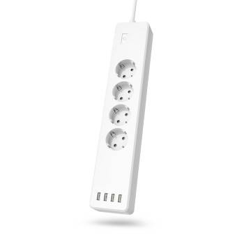 Hama WLAN-stekkerdoos 4-voudig zonder Hub, 4-voudig USB-0