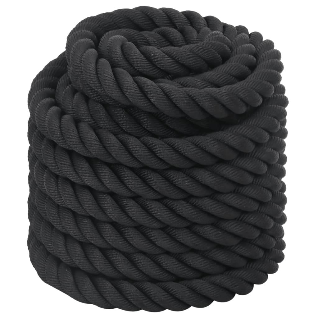 Vidaxl battle rope zwart 15 m 11 kg polyester 87208458560528720845856052-2