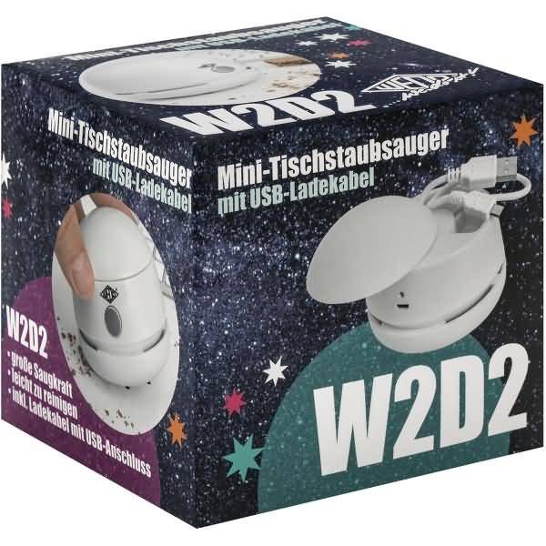 WEDO W2D2 tafelstofzuiger, oplaadbaar via USB-kabel, wit-1