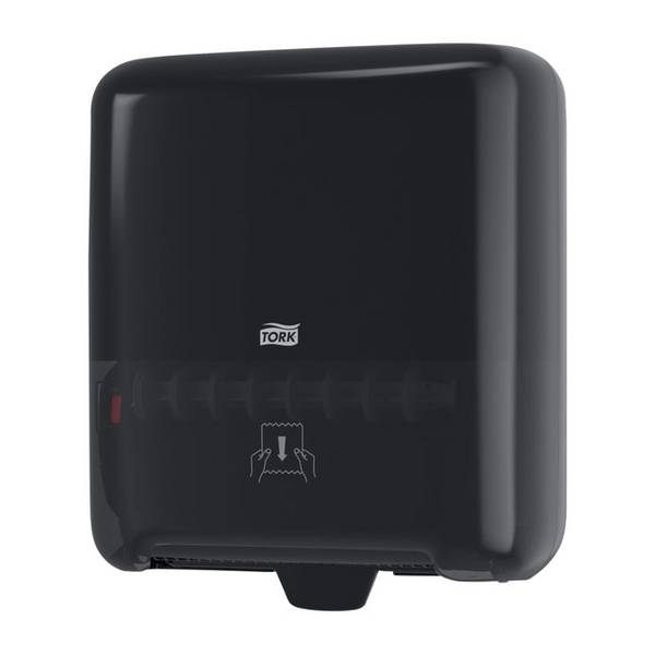 Handdoekroldispenser Tork H1 Elevation Matic zwart 551008