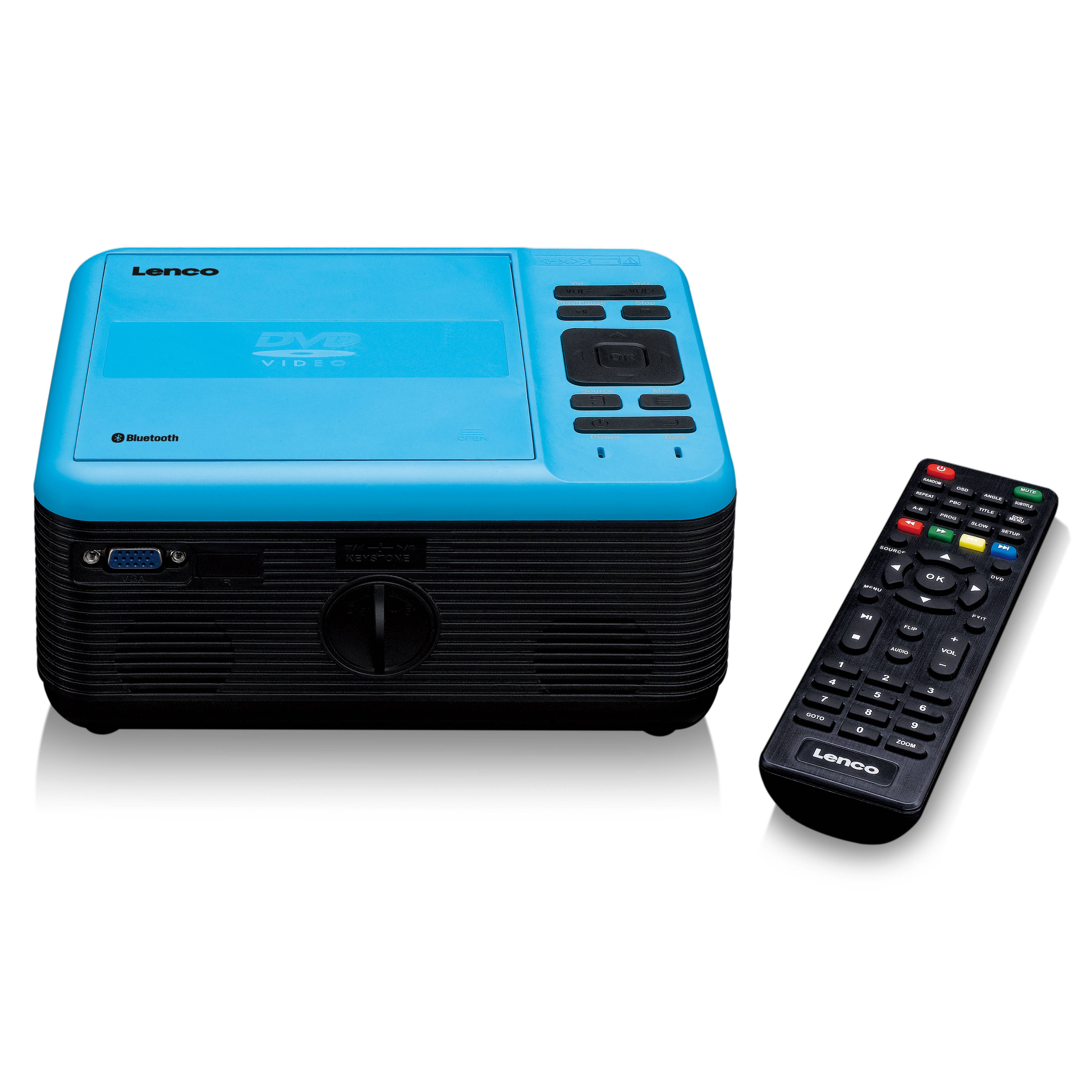 LENCO LPJ-500BU - LCD Projector met DVD speler en Bluetooth® - Blauw-3