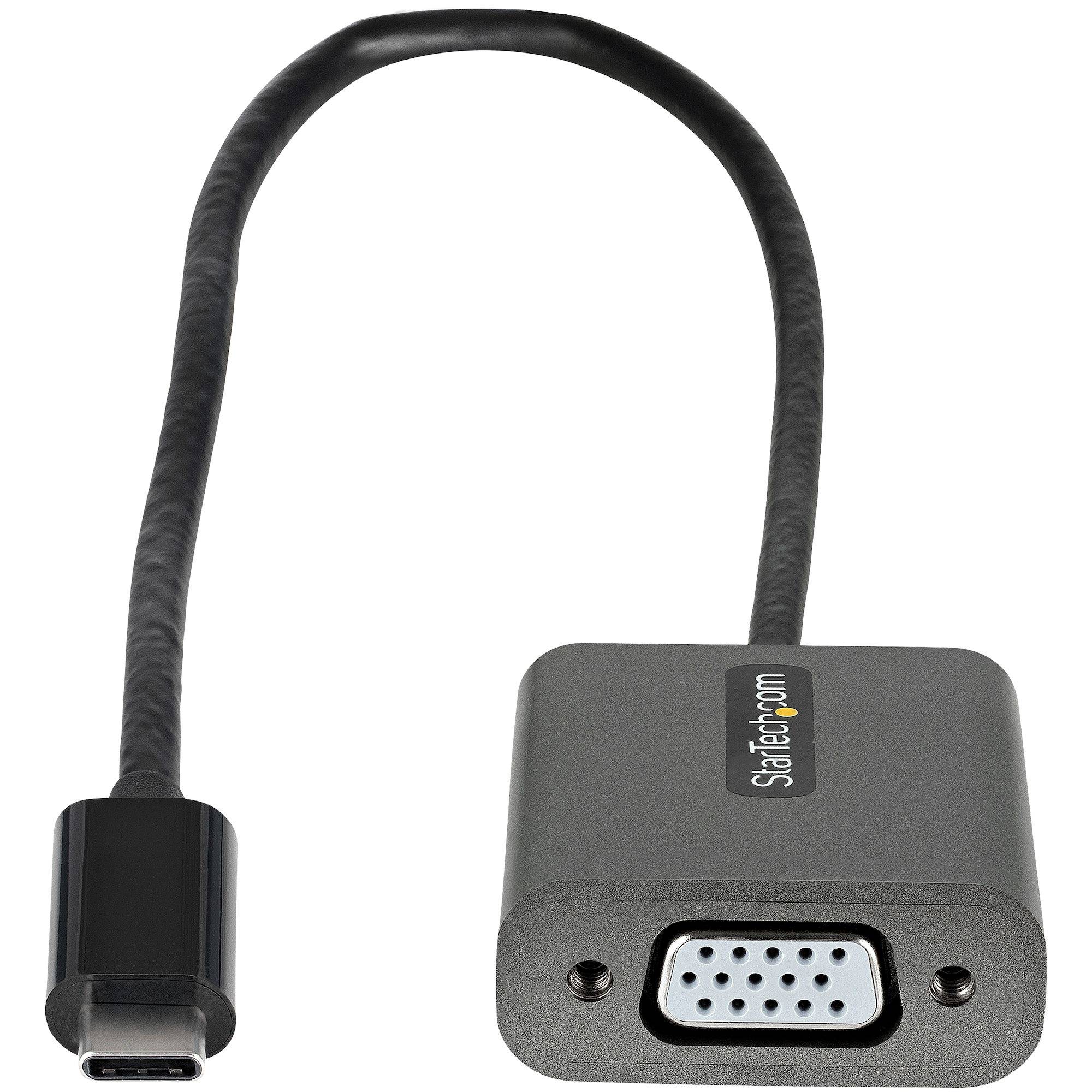 USB C naar VGA Adapter, 1080p USB Type-C naar VGA Adapter Dongle, USB-C naar VGA Monitor/Scherm Video Converter, 30cm Ka-1