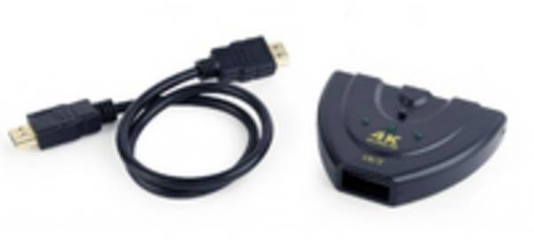 GEMBIRD DSW-HDMI-35 Switch; HDMI 1.4; 4K,HDCP,UHD 2160p; Ing: HDMI-contrastekker - 1 stuk