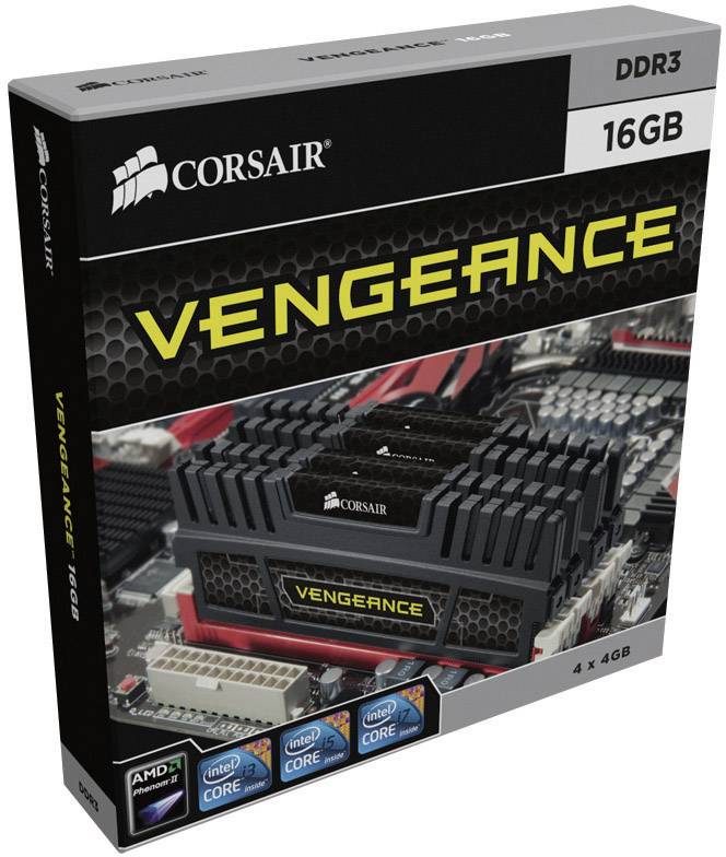 Corsair PC-werkgeheugen kit Vengeance CMZ32GX3M4X1600C10 32 GB 4 x 8 GB ...