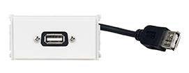 Vivolink stopcontactpaneel USB2.0 wit-0
