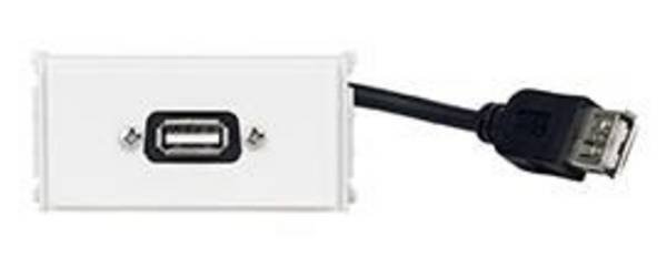 Vivolink stopcontactpaneel USB2.0 wit