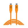 Tether Tools USB-kabel USB-C stekker, USB-B stekker 4.60 m Oranje TET-CUC3415-ORG