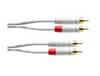 Cordial Audio Adapterkabel [2x Cinch-stekker - 2x Cinch-stekker] 1.50 m Wit