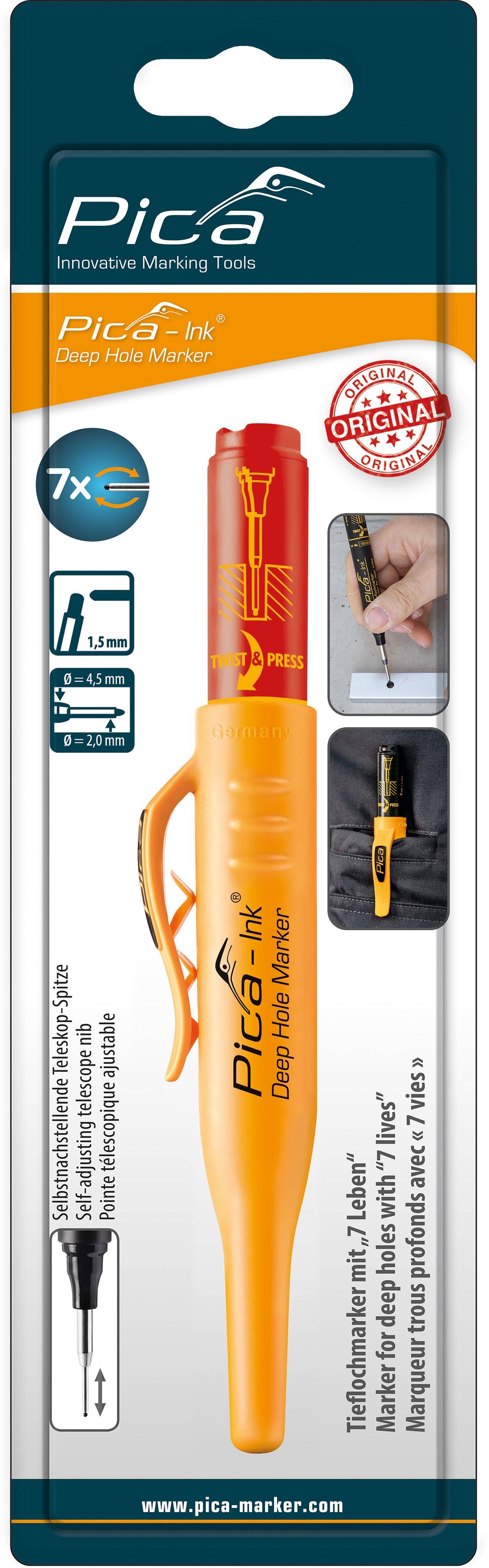 Pica INK Tieflochmarker rot - SB-0