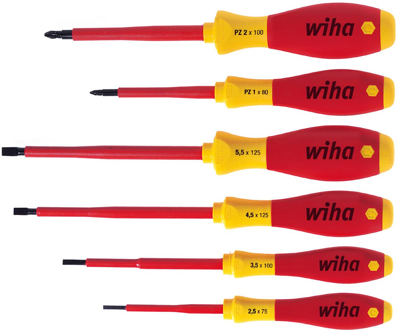 Wiha VDE Schroevendraaier Set 6-Delig SoftFinish Sleuf Philips Pozidriv (320NZK6SO) 6-piece-0