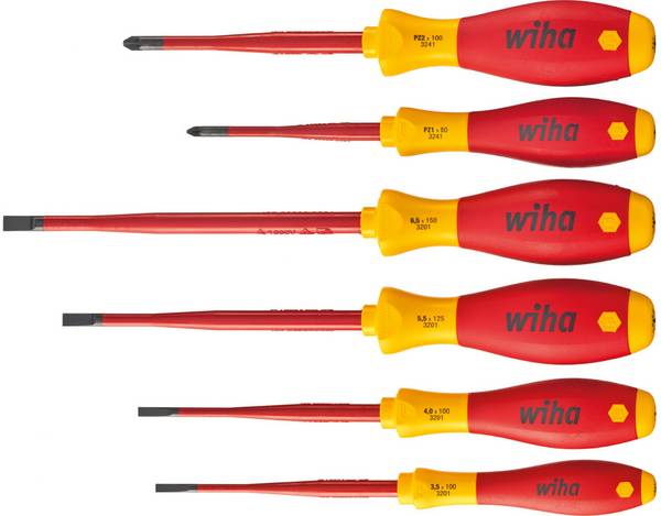 Wiha SoftFinish Electric SlimFix 3201 - Schroevendraaierset, 6-delig, 36455
