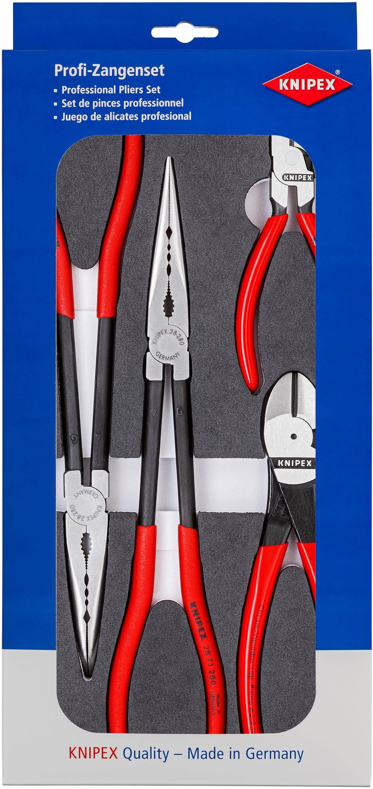 KNIPEX KNP.002001V16 Gereedschapset: tang; in schuimrubberen inlay - 1 set-1
