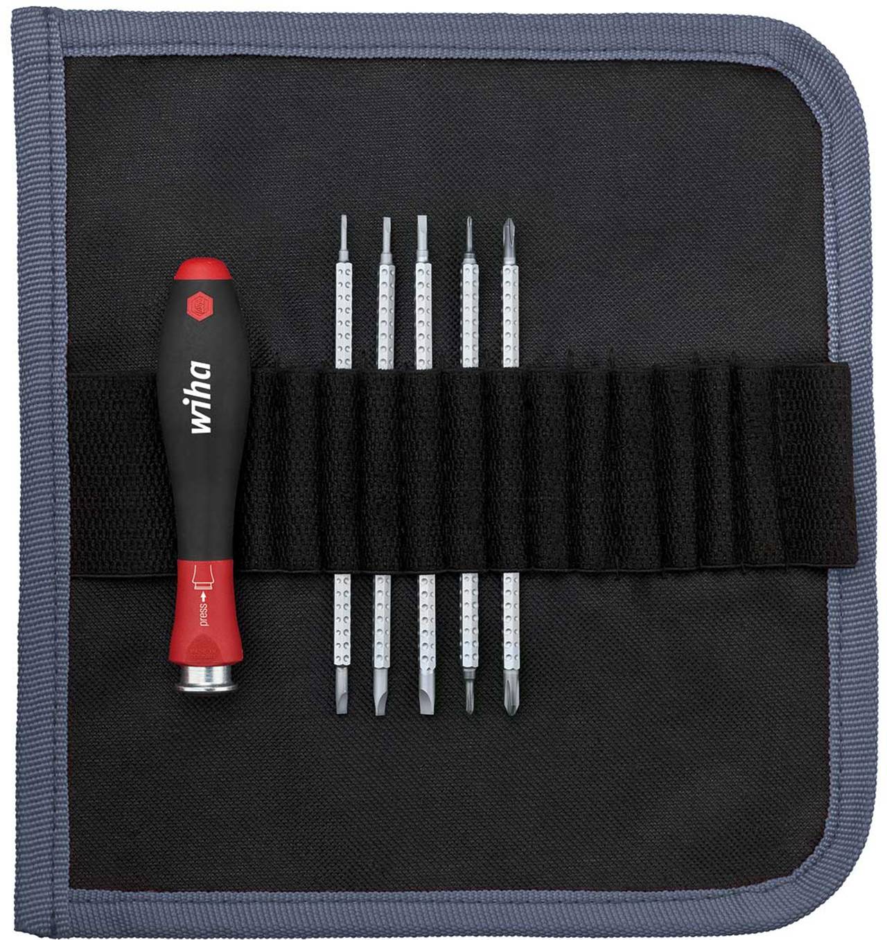 WIHA WIHA.00616 Schroevendraaier: universeel-set; Phillips,platte; SYSTEM 4 - 1 set-0