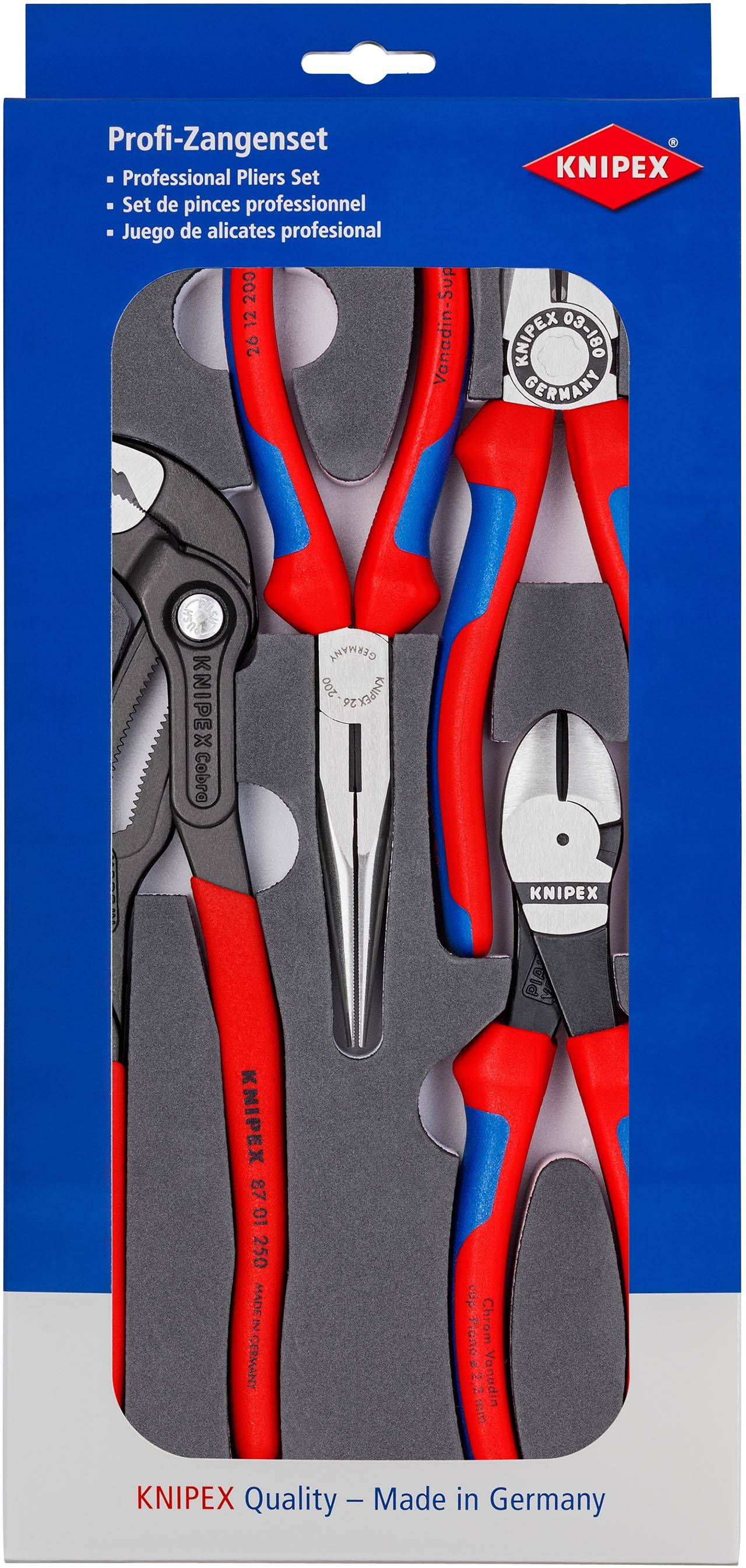 KNIPEX KNP.002001V15 Gereedschapset: tang; in schuimrubberen inlay - 1 set-1