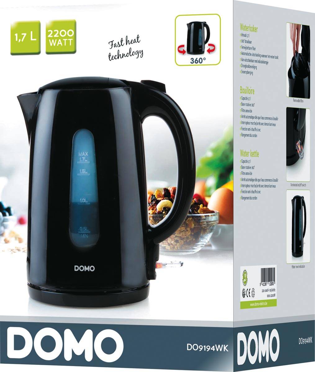 DOMO WATERKOKER 1,7L ZW 360-1