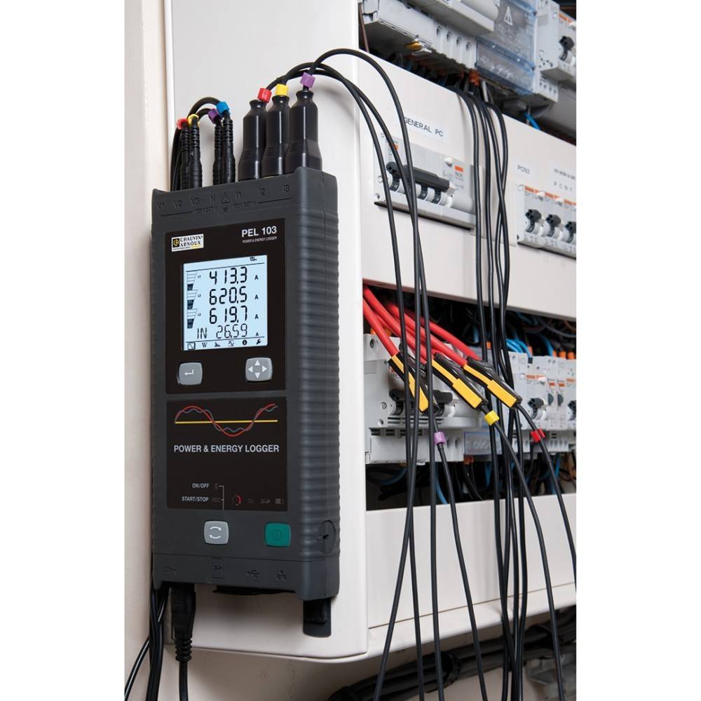 Chauvin Arnoux PEL 103 Netwerkanalyser 3-fasig Met logger-1