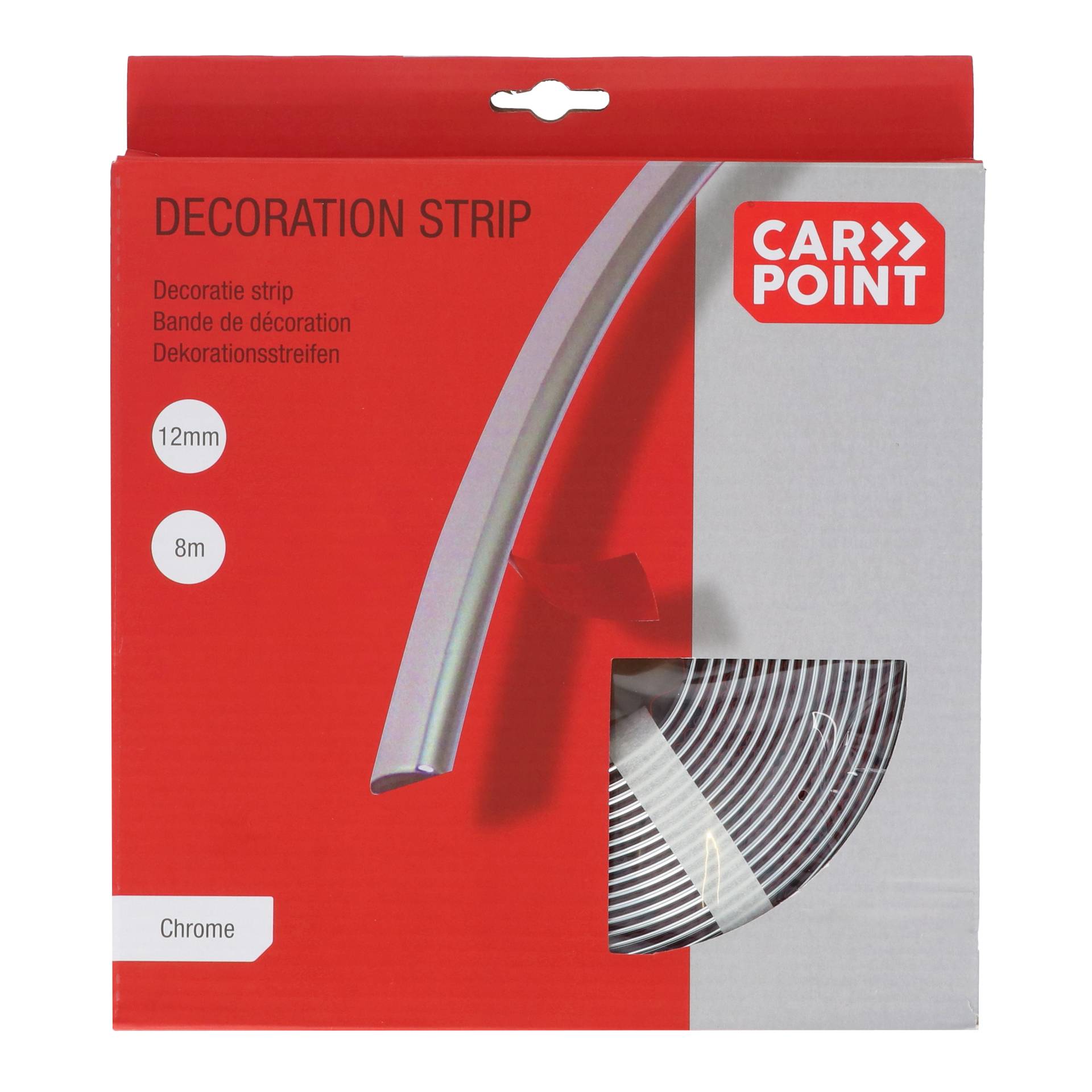 Carpoint Decoratie strip chroom 12mm/8 meter-1