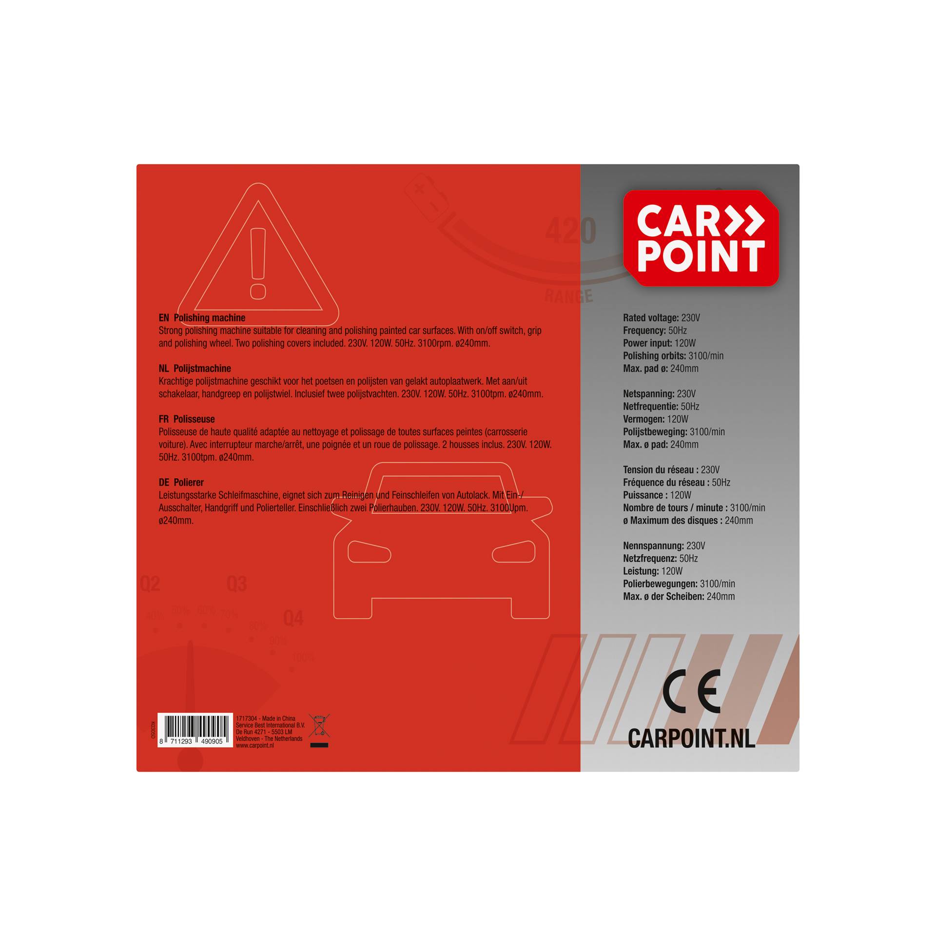Carpoint Poetsmachine 230V 120W-1
