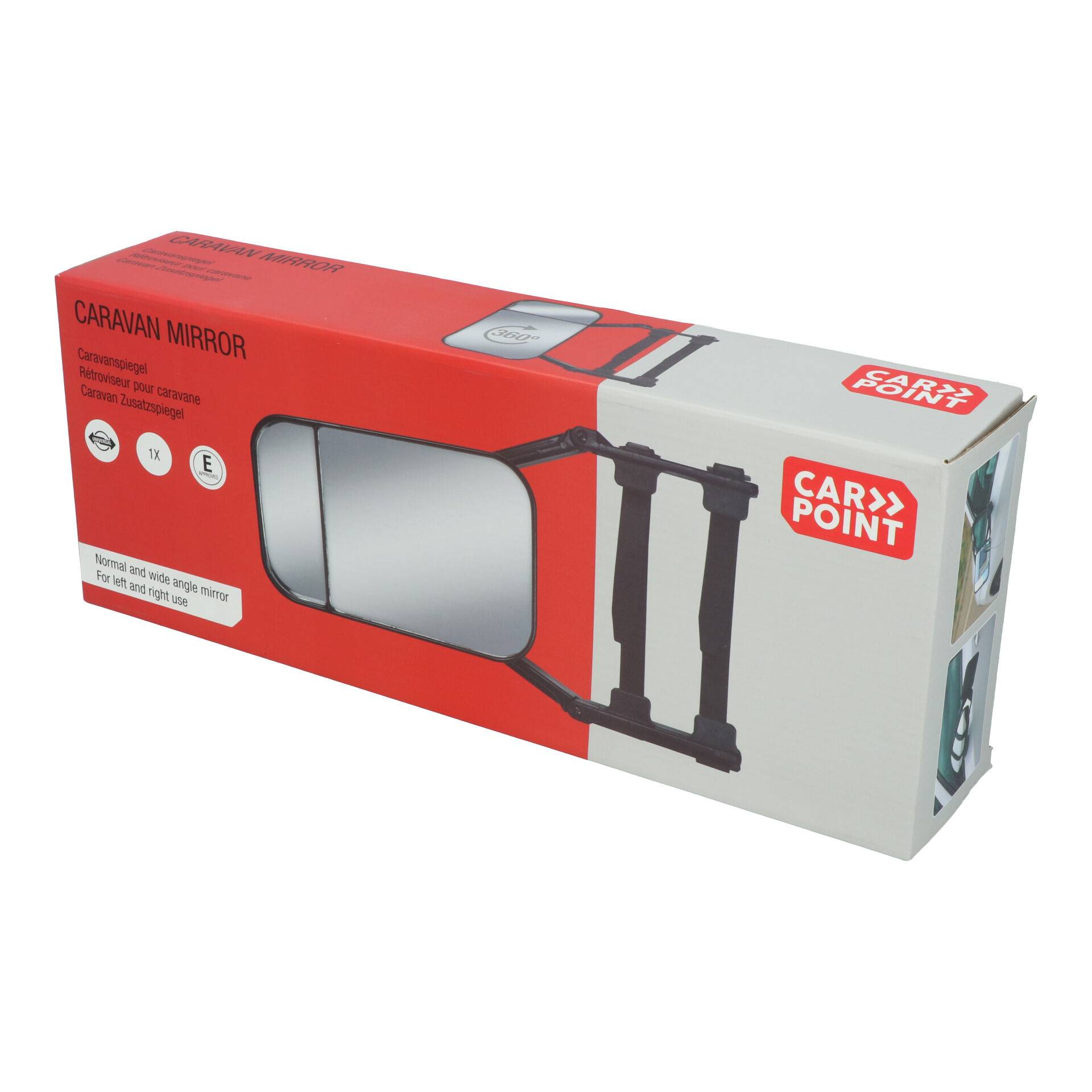 Carpoint Caravanspiegel Luxe vlak glas + dode hoek spiegel-3
