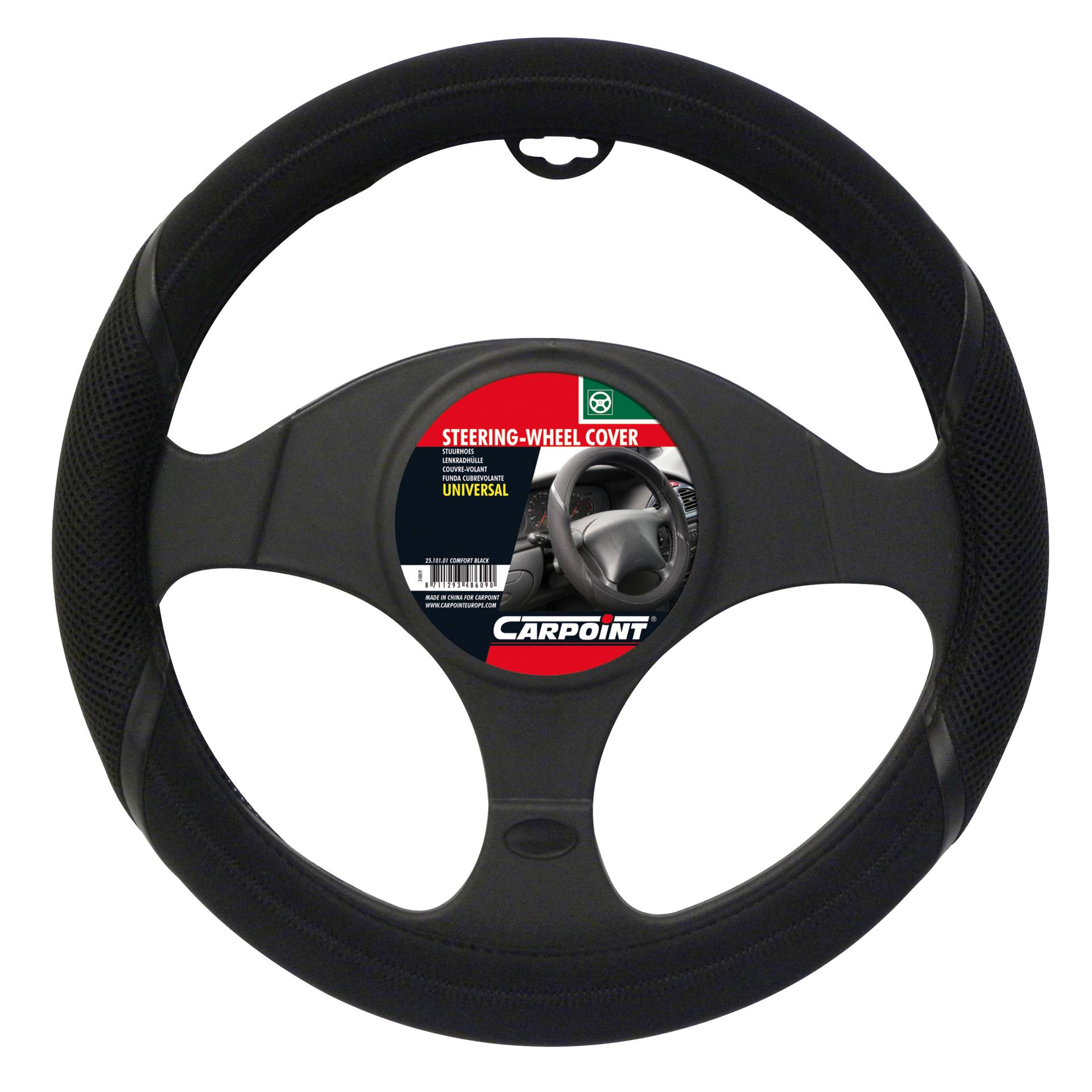 Carpoint Stuurhoes Comfort Zwart-0