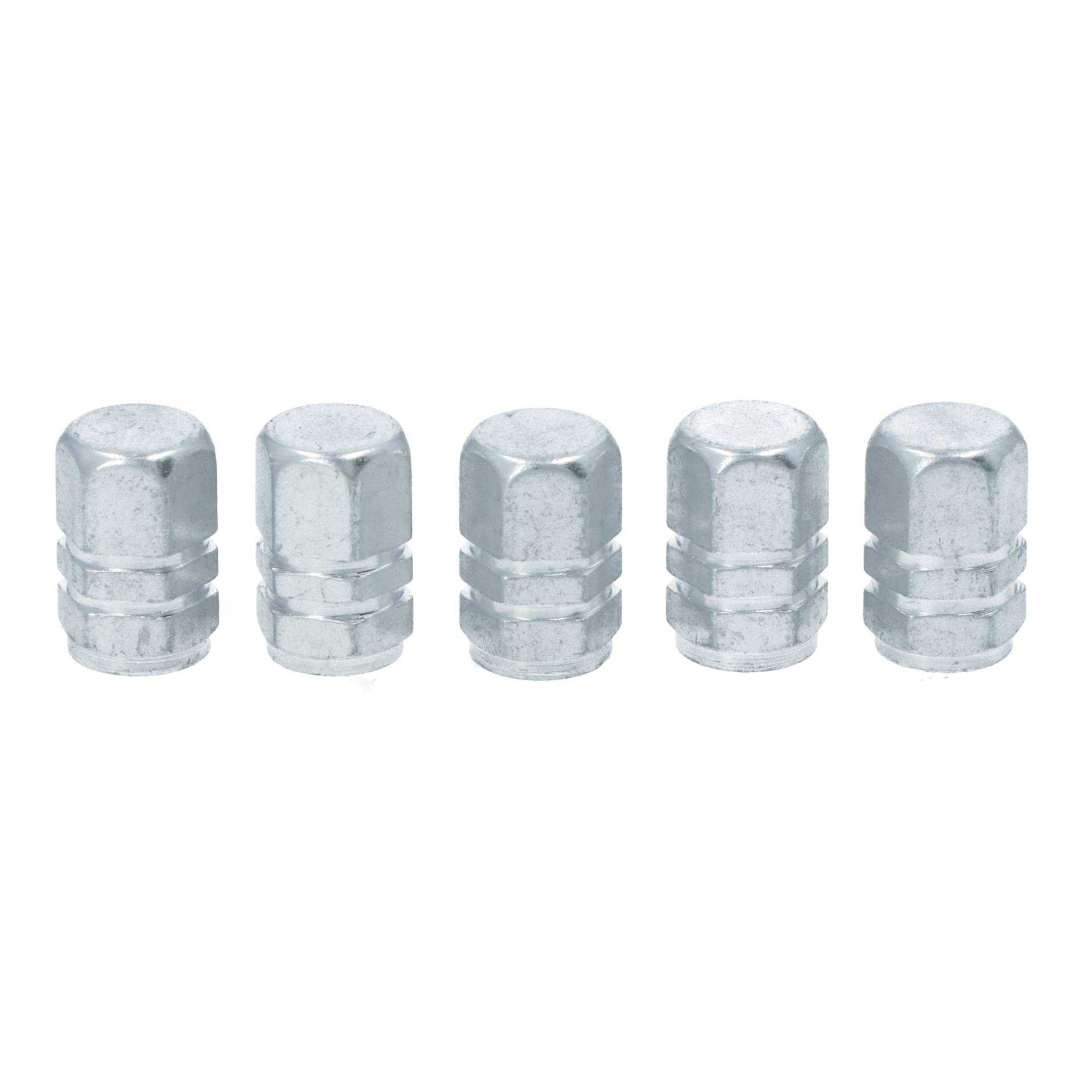 Carpoint Ventieldoppen Zuiger Zilver 5 Stuks-1