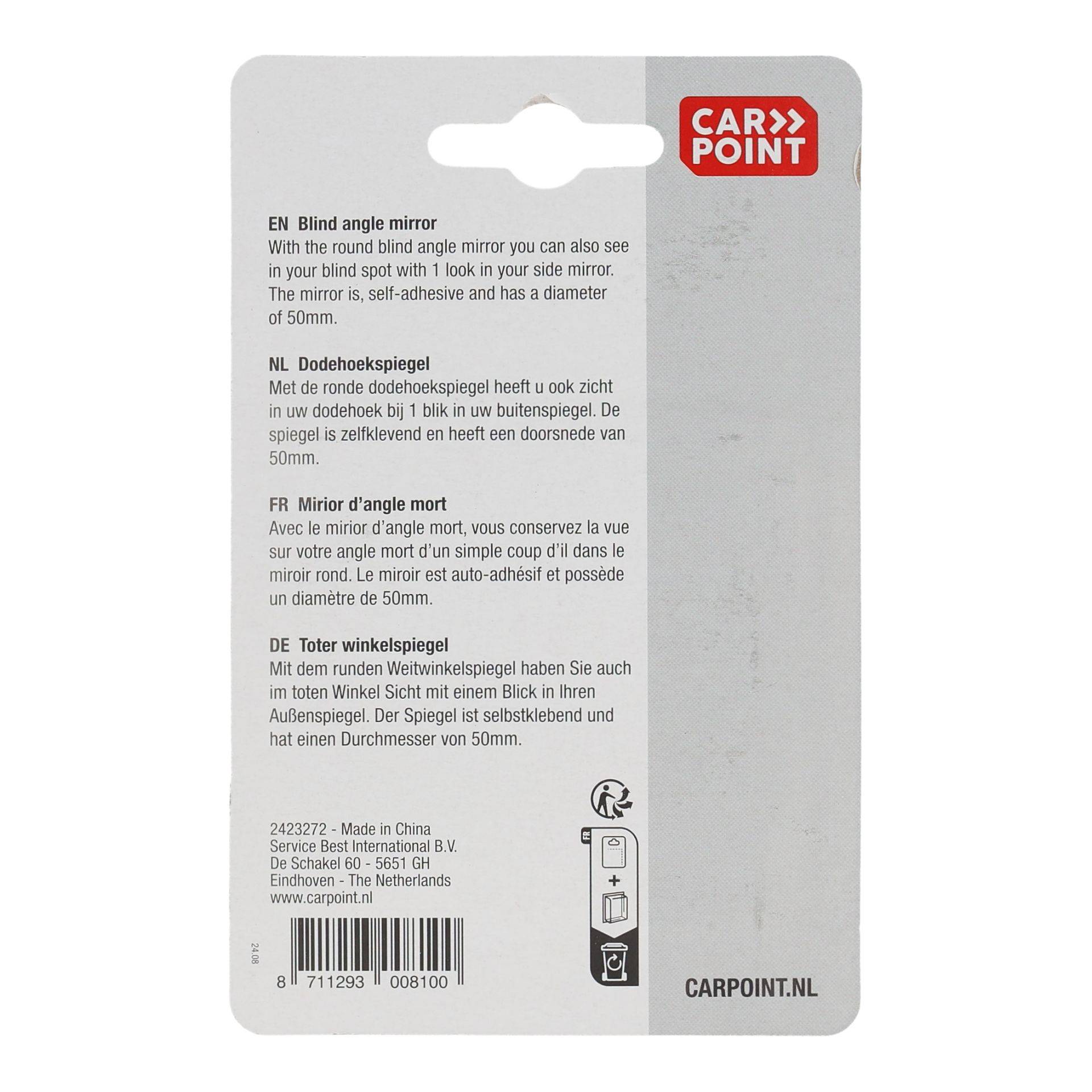 Carpoint Dodehoekspiegel Rond 50mm-1
