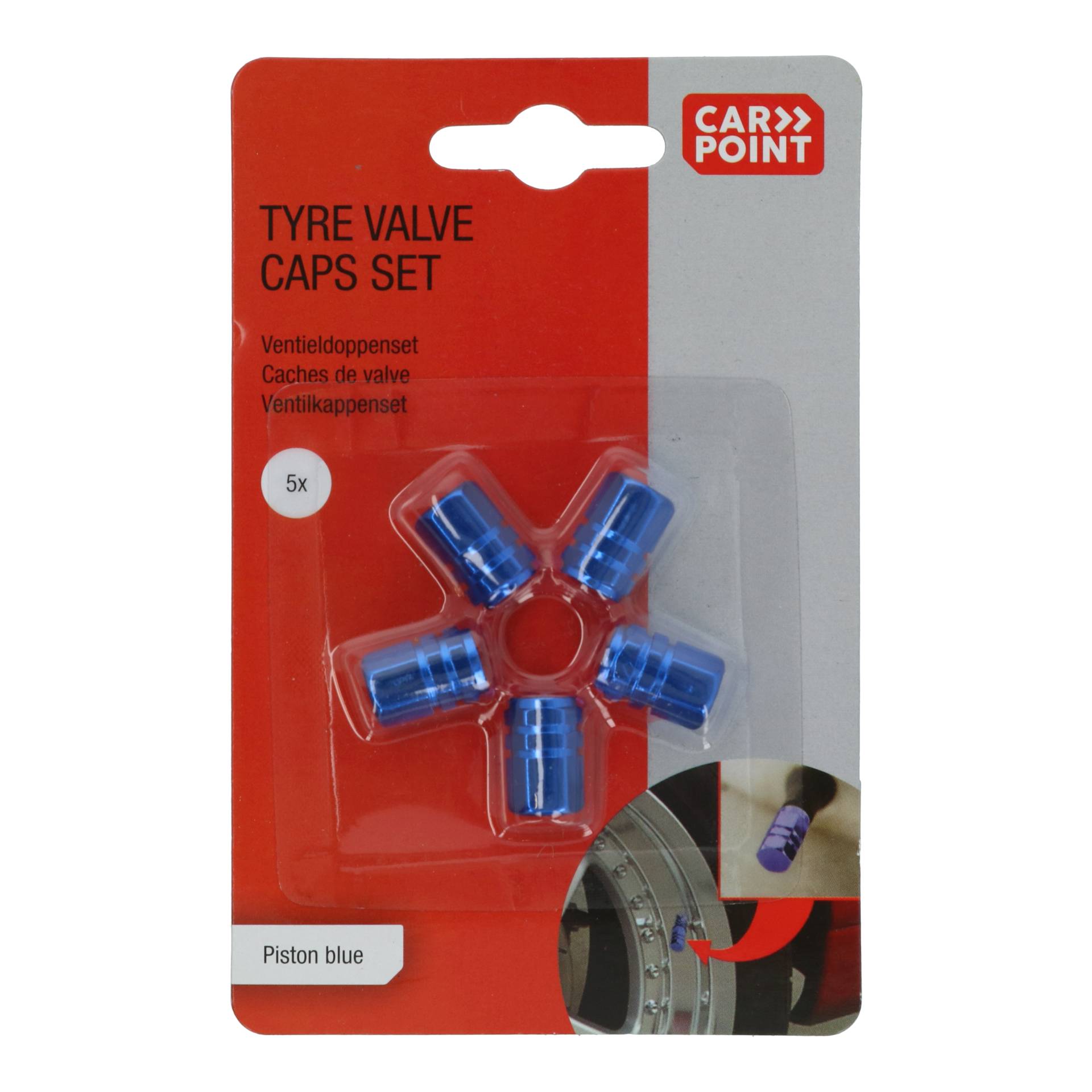 Carpoint Ventieldoppen Zuiger Blauw 5 Stuks-4