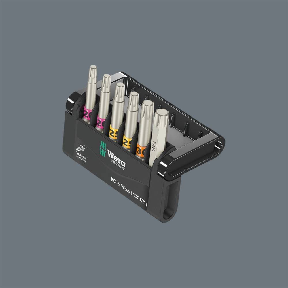 Wera Werk Bit-Check 6 Wood 05073639001-3